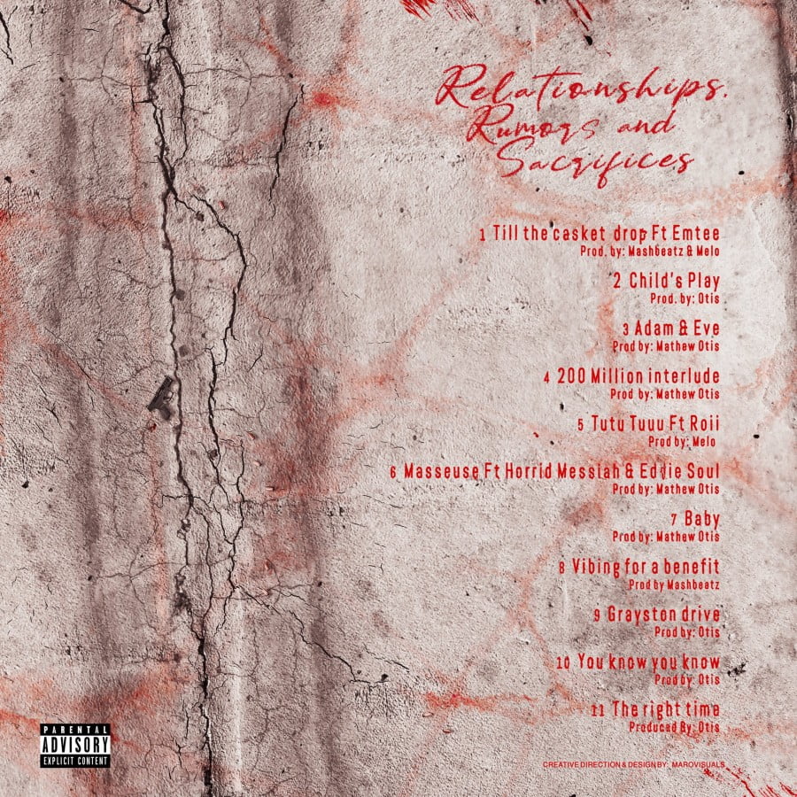 Ex Global Shares Tracklist For “Relationships, Rumours And Sacrifices” Album